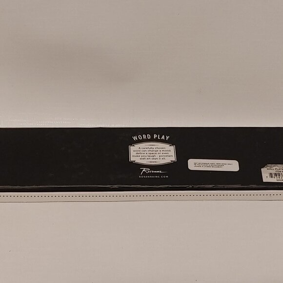 ROSANNA Word Play Monsieur Porcelain Wall Sign BNWT Barber Shop Man Cave French - Picture 5 of 7